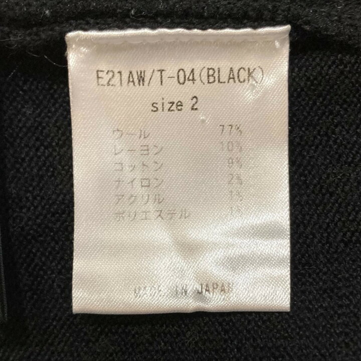 楽天市場】【中古】EBONY 長袖ニット E21AW／T-04 ブラック×オレンジ 