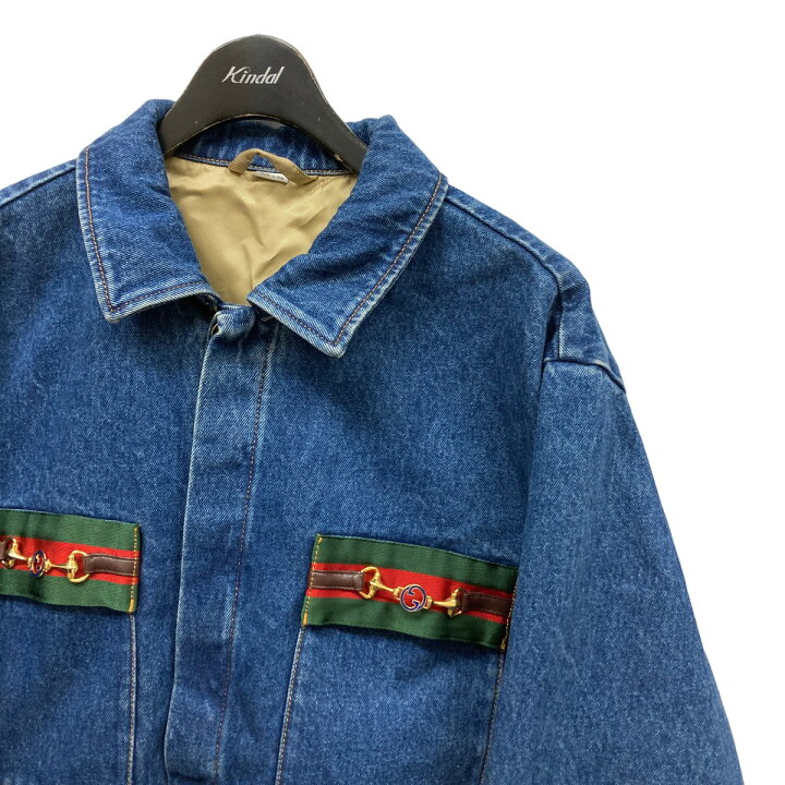楽天市場】【中古】GUCCI ウェブラインウォッシュドデニムジャケット 