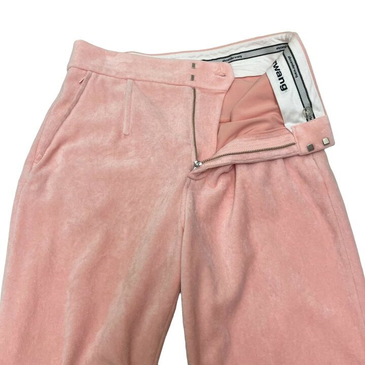 楽天市場】【中古】ALEXANDER WANG パイルフレアパンツ ピンク サイズ  