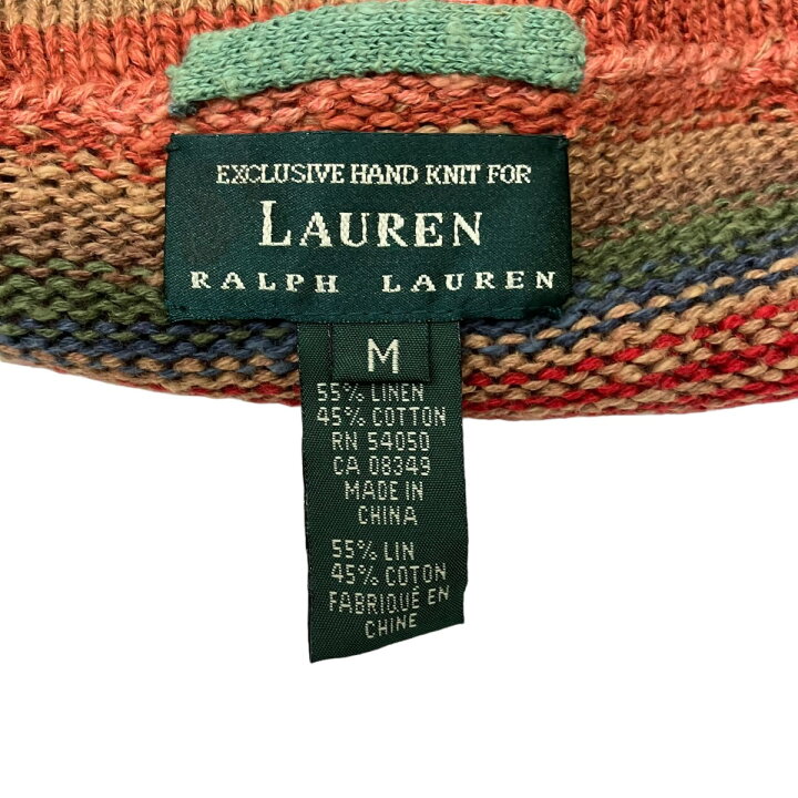 楽天市場】【中古】LAUREN RALPH LAUREN ネイティブ柄 ハンドニット 