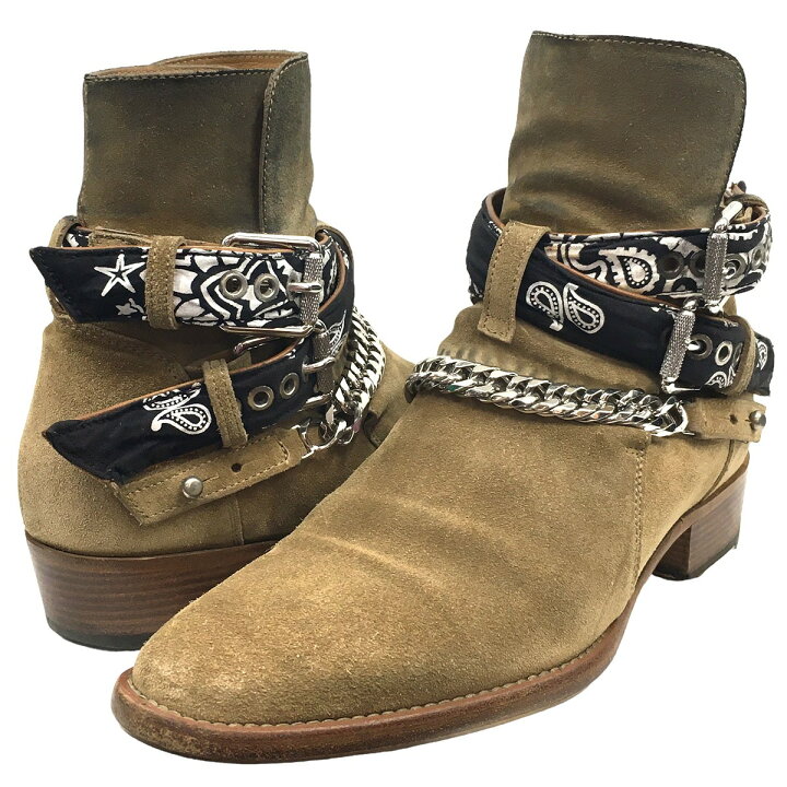 楽天市場】【中古】AMIRIBandana Buckle Boots バンダナ バックル 