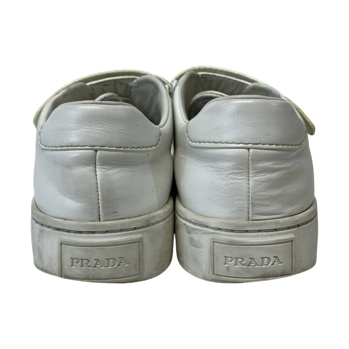 楽天市場】【中古】PRADA ベルクロスニーカー ホワイト サイズ：36.5 