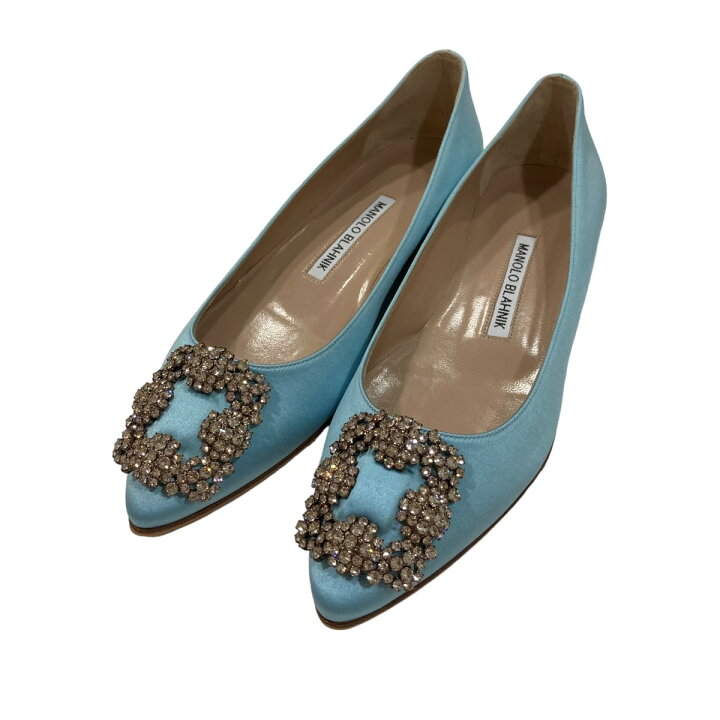 楽天市場】【中古】Manolo Blahnik ベルベット バックル 