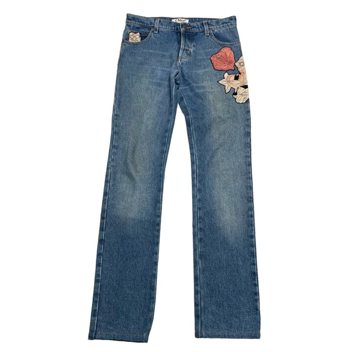 楽天市場】【中古】Chloe フランス製 パッチワークデニム デニムパンツ 