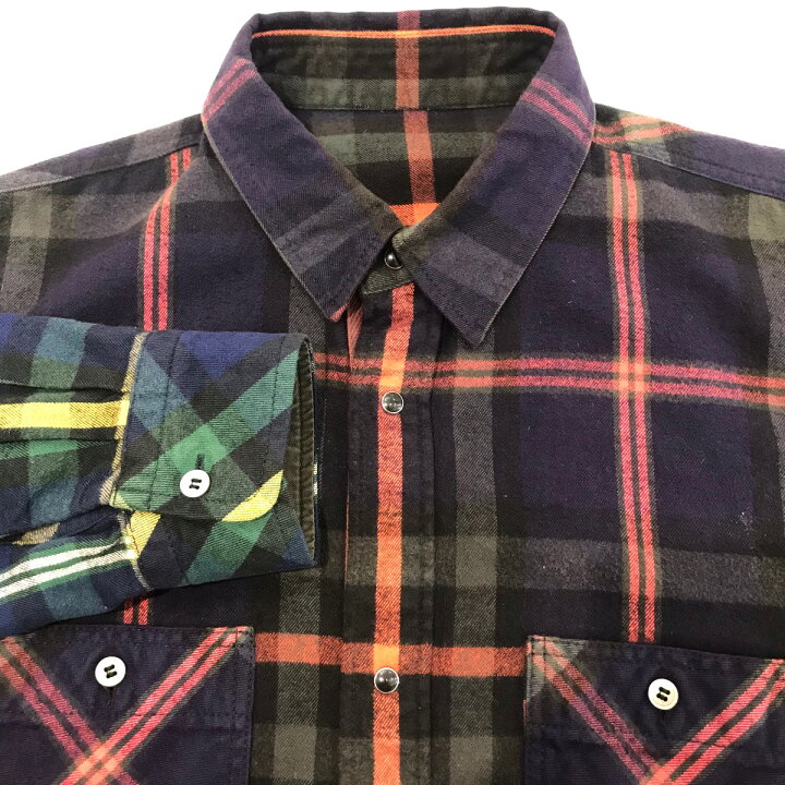 楽天市場】【中古】sacaiグラデーションチェックシャツ 17 01412M  