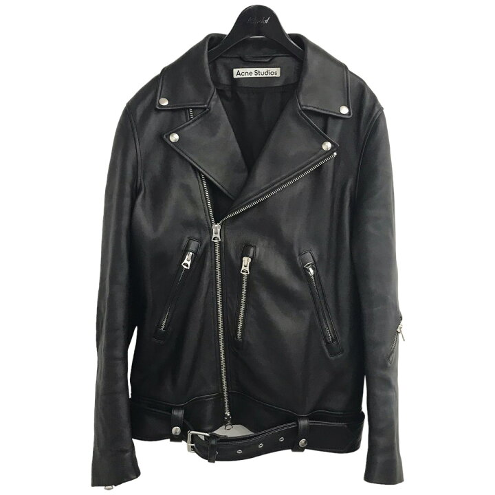 楽天市場】【中古】ACNE STUDIOSレザーダブルライダースジャケット FN 