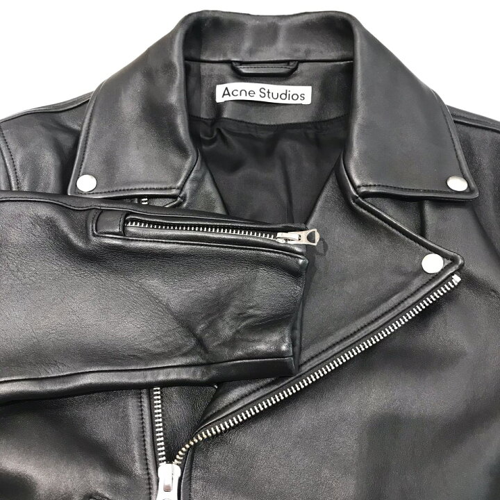 楽天市場】【中古】ACNE STUDIOSレザーダブルライダースジャケット FN 