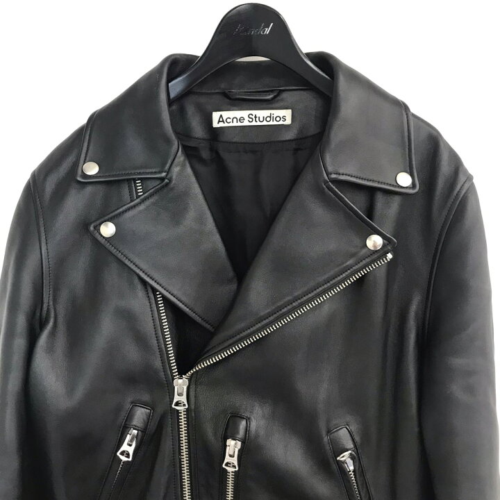 楽天市場】【中古】ACNE STUDIOSレザーダブルライダースジャケット FN 