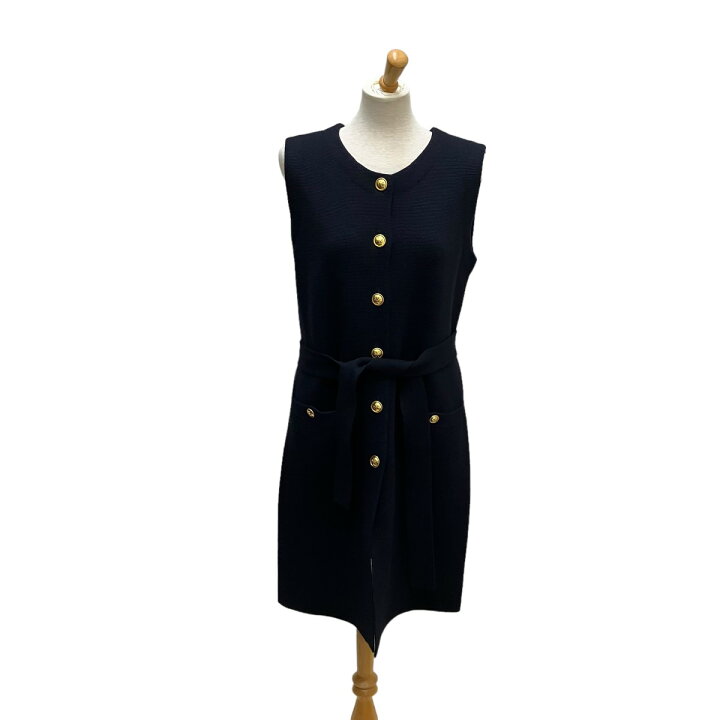 楽天市場】【中古】TORY BURCH ベルト ニットベスト 10005922 ネイビー 