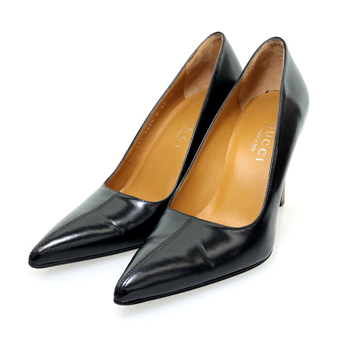 楽天市場】【中古】GUCCI ポインテッドトゥハイヒールパンプス 