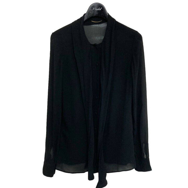 Yves Saint Laurent コットンブラウス ボウタイ 34