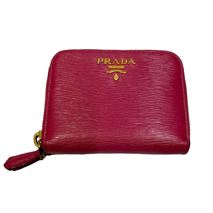 楽天市場】【中古】PRADA VITELLO MOVE PEONIA ラウンドファスナー  