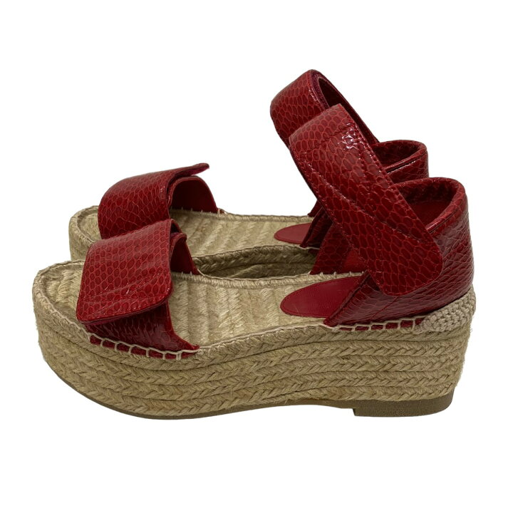 楽天市場】【中古】MM6 Maison Margiela 厚底サンダル レッド サイズ 