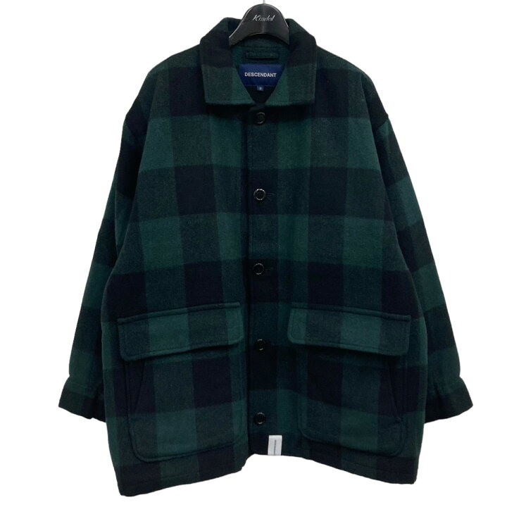 楽天市場】【中古】DESCENDANTウールチェックジャケット グリーン 
