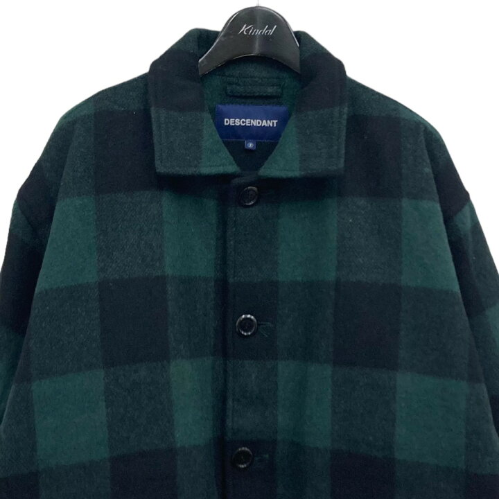 楽天市場】【中古】DESCENDANTウールチェックジャケット グリーン 
