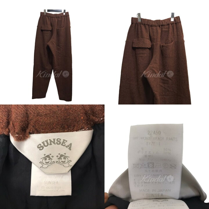 楽天市場】【中古】SUNSEA 22AW「SHRINKAGE BEACH PANTS」シュ 