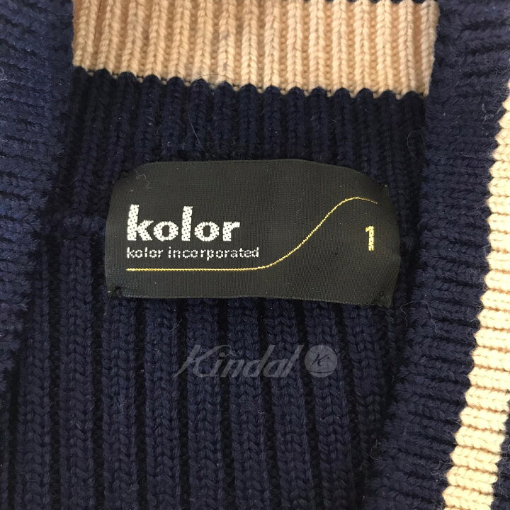 楽天市場】【中古】kolor 22AW クレイジーパターンニット 22WCM-N05303 