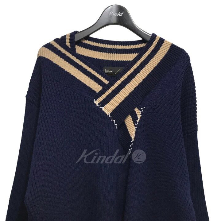 楽天市場】【中古】kolor 22AW クレイジーパターンニット 22WCM-N05303  
