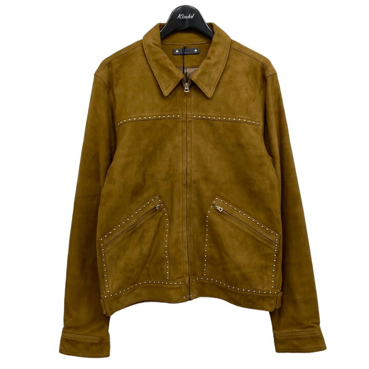 楽天市場】【中古】MINEDENIM｢Lamb Suede Leather Studs Zipup 