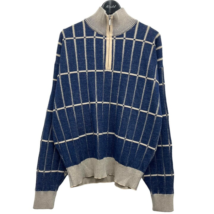 楽天市場】【中古】JACQUEMUS ハーフジップニット ネイビー サイズ：M 