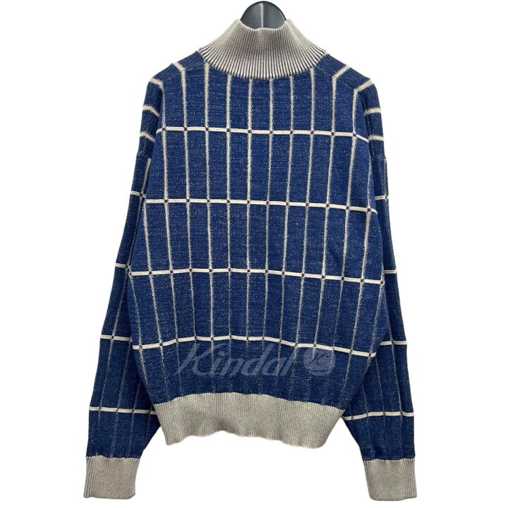 楽天市場】【中古】JACQUEMUS ハーフジップニット ネイビー サイズ：M 