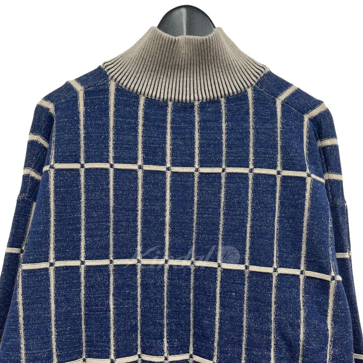 楽天市場】【中古】JACQUEMUS ハーフジップニット ネイビー サイズ：M 