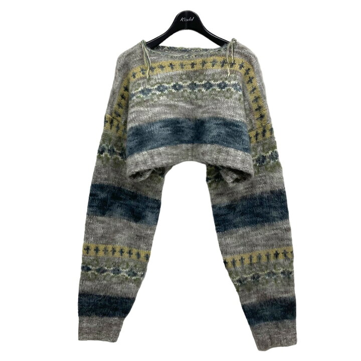 楽天市場】【中古】PERVERZE ｢BLEND BORDER TOP AND SCARF｣ショート丈 