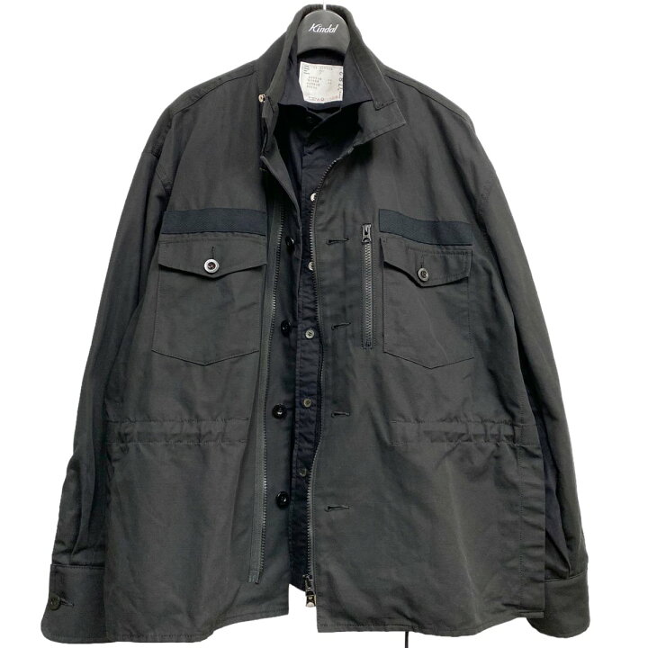 楽天市場】【中古】sacai 22SS Fabric Combo Shirtsドッキング 