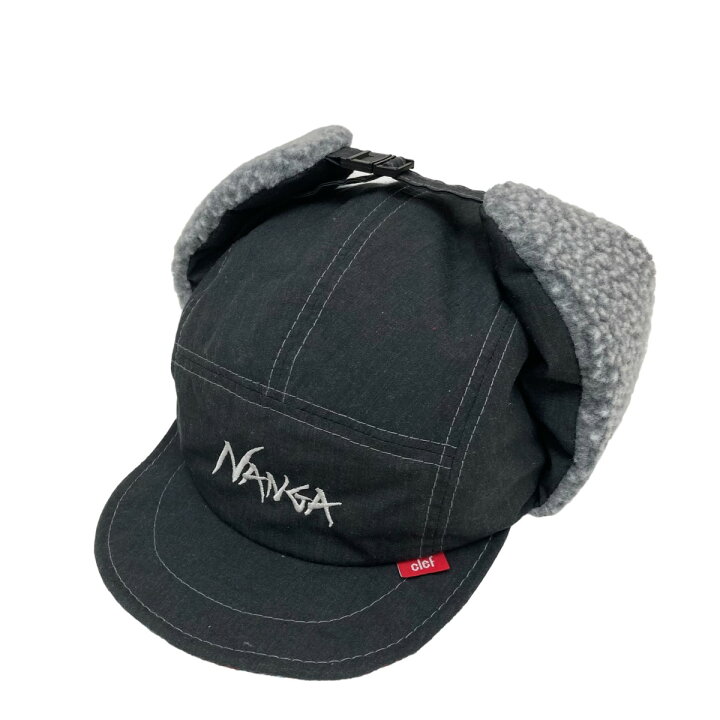 楽天市場】【中古】NANGA×clef フライトキャップ ブラック×グレー 