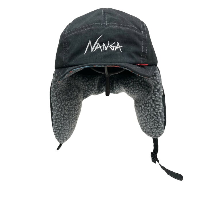 楽天市場】【中古】NANGA×clef フライトキャップ ブラック×グレー 