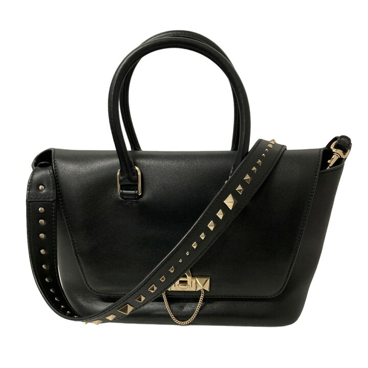 楽天市場】【中古】VALENTINO GARAVANI2WAYショルダーバッグ ブラック  