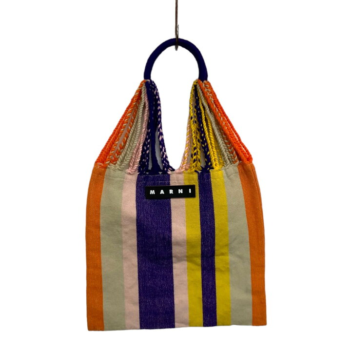 楽天市場】【中古】MARNIハンモックバッグ トートバッグ パープル 