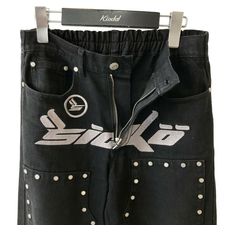 楽天市場】【中古】sicko X AFB DOUBLE KNEE STUDDED PANTS デニム 