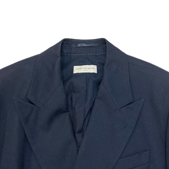 楽天市場】【中古】DRIES VAN NOTEN ダブルジャケット ネイビー サイズ 