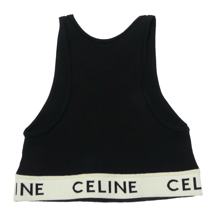 楽天市場】【中古】CELINE ロゴ アスレチックニット タンクトップ 