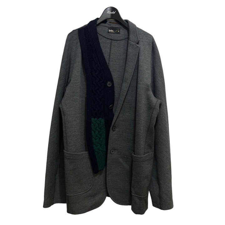 楽天市場】【中古】KOLOR21AW ニット切り替え ドッキングジャケット  
