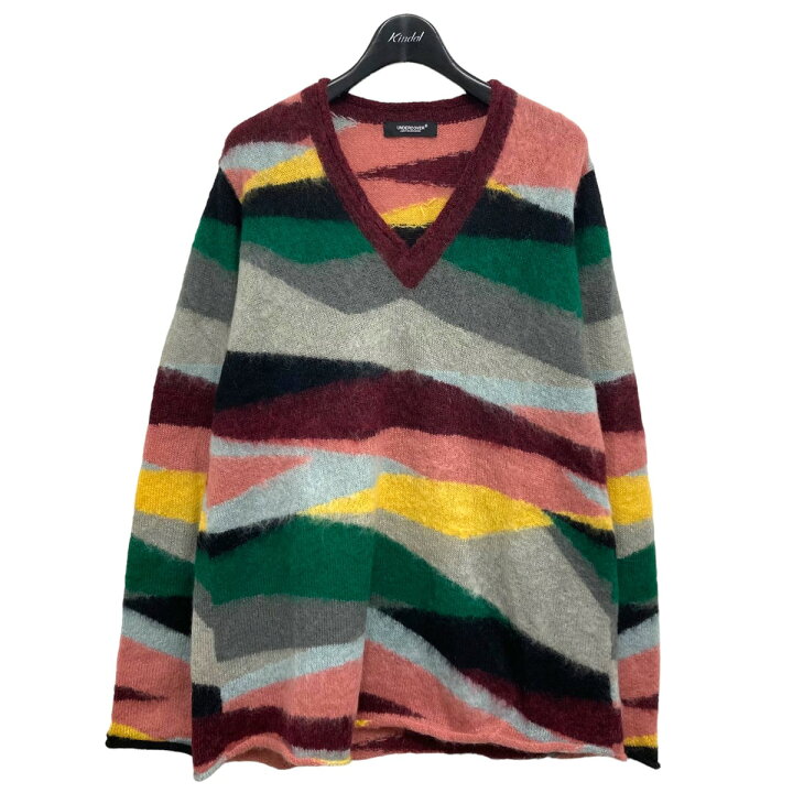 楽天市場】【中古】UNDERCOVER ランダムモヘアVネックニット マルチ 