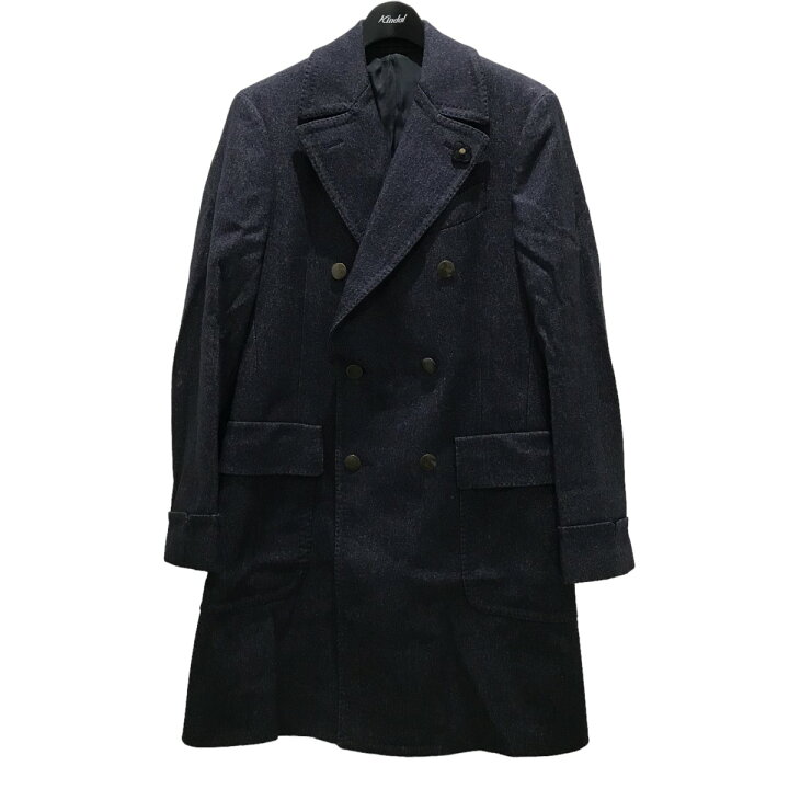 楽天市場】【中古】LARDINI ダブルチェスターコート JF23190 ネイビー 