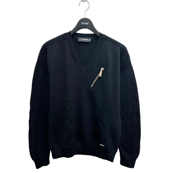 楽天市場】【中古】DSQUARED2 Vネックニット S71HA0674 ブラック 