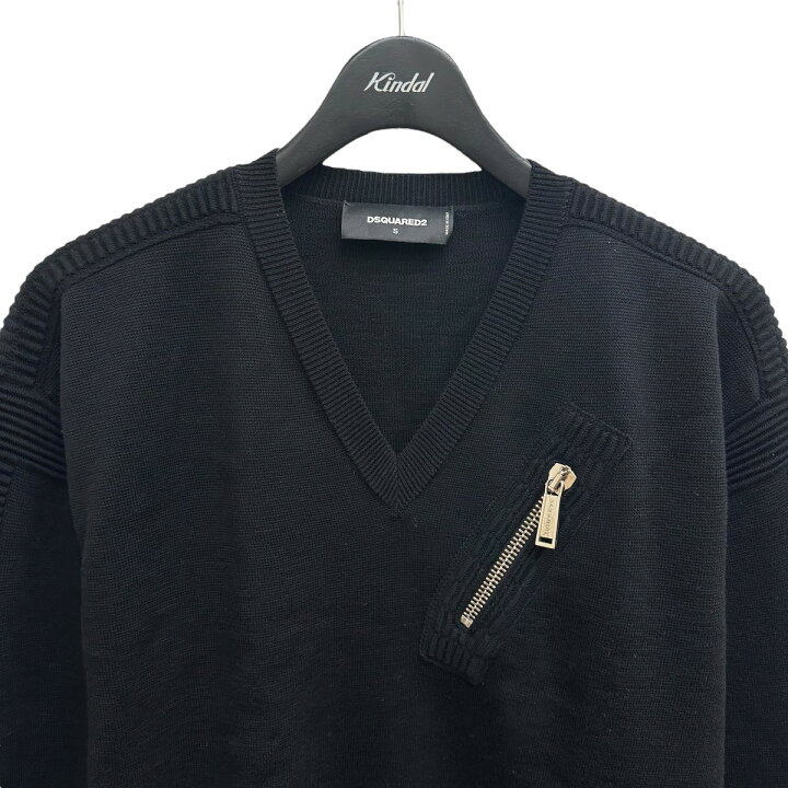 楽天市場】【中古】DSQUARED2 Vネックニット S71HA0674 ブラック 