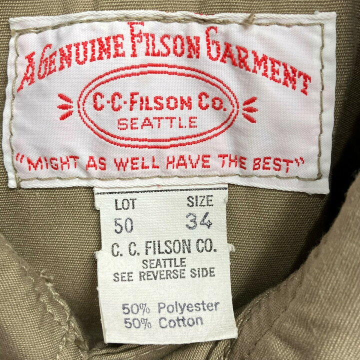 楽天市場】【中古】FILSON GARMENT70s マッキーノジャケット ベージュ 