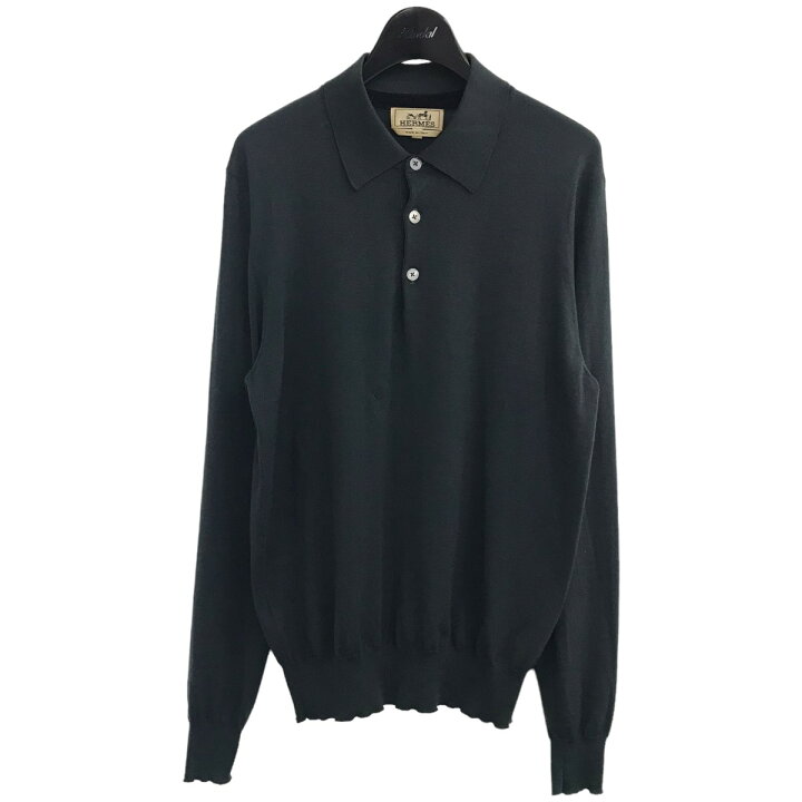 楽天市場】【中古】HERMES長袖ニットポロシャツ 72 5721 