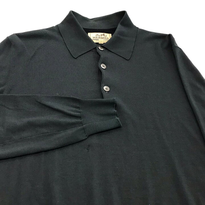 楽天市場】【中古】HERMES長袖ニットポロシャツ 72 5721 
