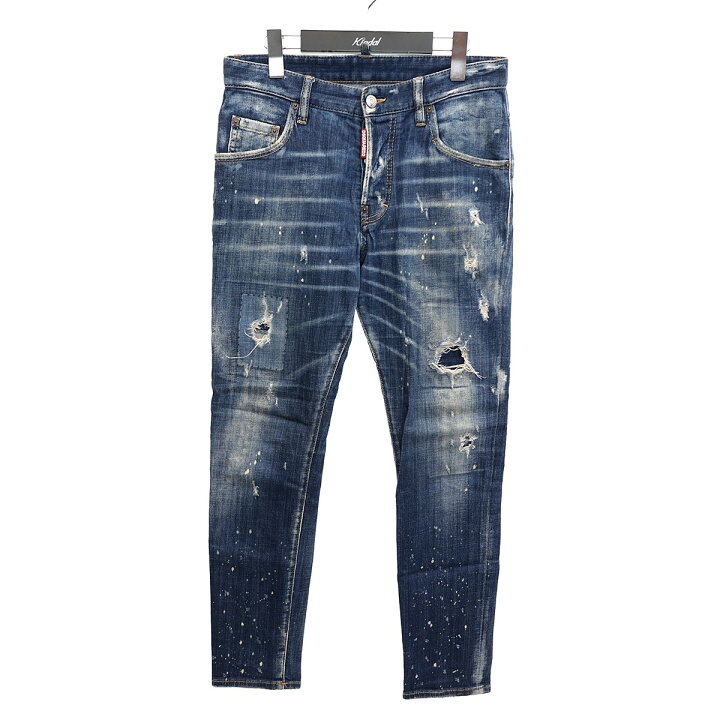 楽天市場】【中古】DSQUARED2Skater Jean ダメージ／リペア加工デニム 