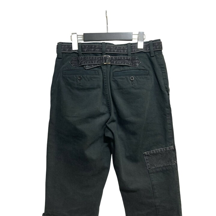 楽天市場】【中古】sacai 21SS BELTED DENIM PANTS パッチワークデニム 