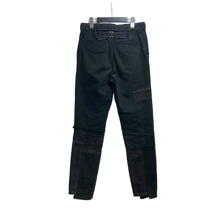楽天市場】【中古】sacai 21SS BELTED DENIM PANTS パッチワークデニム 