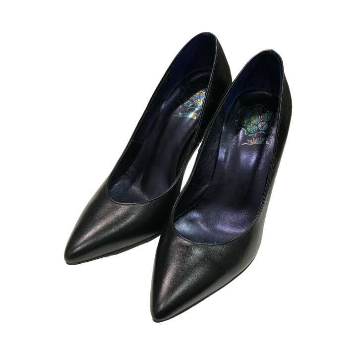楽天市場】【中古】hazama 惹き鉄となるヒールパンプス ブラック 