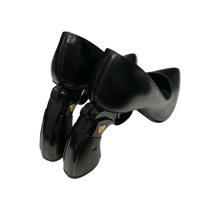 楽天市場】【中古】hazama 惹き鉄となるヒールパンプス ブラック 