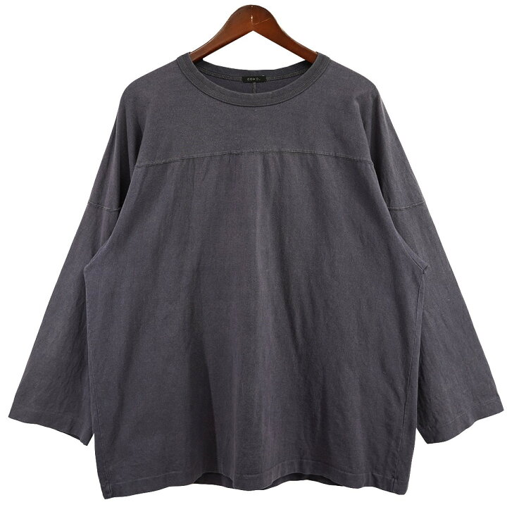 楽天市場】【中古】COMOLI 21AW フットボールTシャツ ネイビー サイズ 