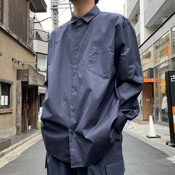 楽天市場】【中古】ATON 23SS SUVIN BROAD STANDARD SHIRTオーバー 